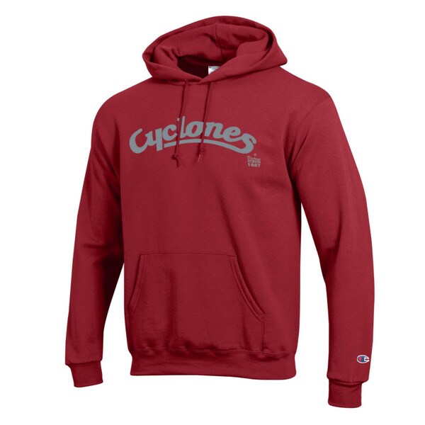 Champion® Cyclones Script Cardinal Hoodie